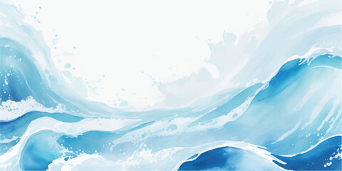 Abstract depiction of a glacier or icy landscape with varying blue shades © Ghost Rider