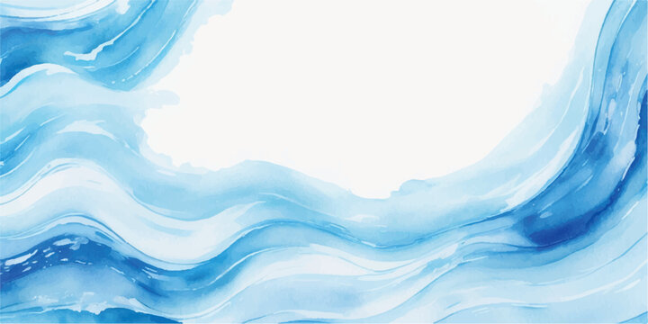 Abstract vector blue sky and clouds background for creative design elements