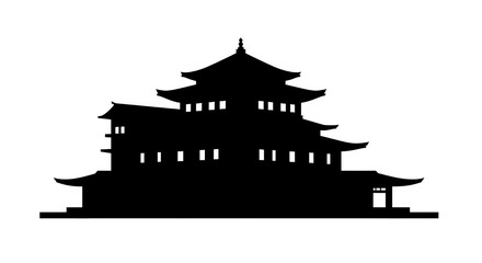 Japanese Pavilion Silhouette