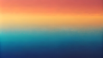 Sunset over the Ocean. A Serene Landscape of Colors