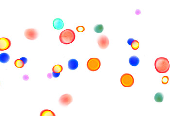 Transparent glowing bokeh christmas flares effect