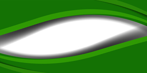 green wave illustration background on light background. vector