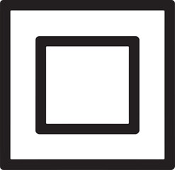 Nested squares design vector, modern geometric pattern for digital, web, and graphic projects.