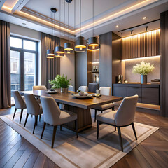 Modern Luxury Dining Room Interior Design