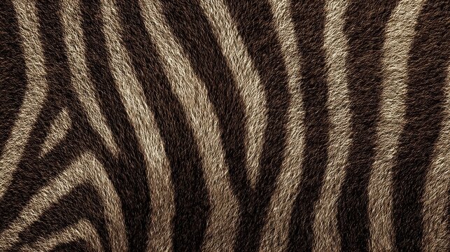 Close Up Seamless Texture of Zebra Stripes Fur Pattern