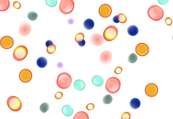 Transparent glowing bokeh christmas flares effect