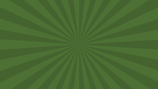 Green Radial Burst Background Graphic Design Element for Presentations and Creative Projects with a Vintage Retro Vibe Providing a Sense of Energy