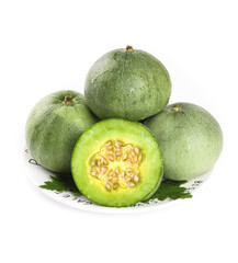 Sweet Emerald Honeydew Melons from Shandong China Small Fresh Fruit Display