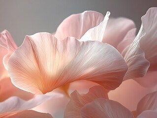 Elegant and Soft Flower Petals Exhibiting a Delicate Texture and Color Palette