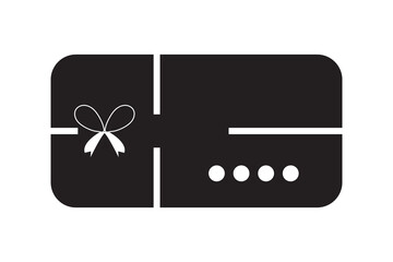 Gift card icon, Gift card icon logo design icon.