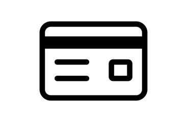 クレジットカードのシンプルなベクターアイコン