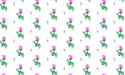 Seamless Vector Floral Pattern Design, Rose Pattern For Fashion, Fabric, Textile, Wallpaper. Vintage Striped Pattern
