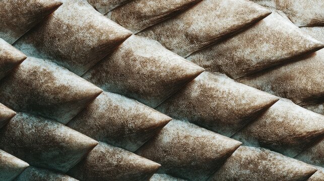 Abstract close-up of shark skin denticles creating a unique textured pattern
