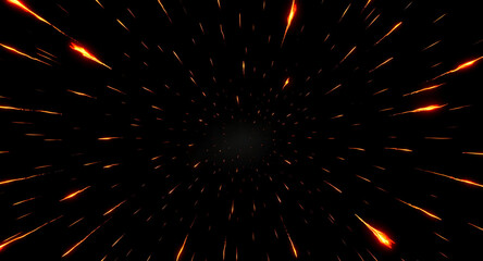 Cinematic Fire Sparks – Glowing Particles Rise Through Smoke and Haze. Bonfire Flames, Ashes, and Fiery Blaze Create a Dramatic Background of Heat, Energy, and Disaster in a Dynamic Visual Flow