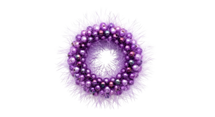 purple christmas ball