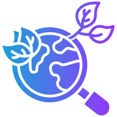 Responsible Sourcing glyph gradient icon