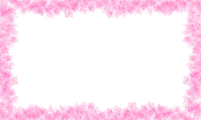 pink flower frame