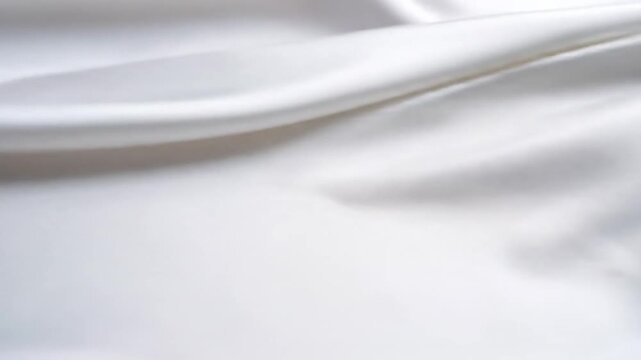 Smooth white fabric folds