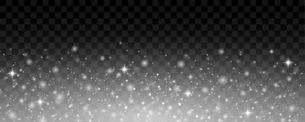 Soft glowing particles swirl in transparent space, casting a magical glow. Perfect for Christmas scenes or fantasy backgrounds. Light and dreamy effect.