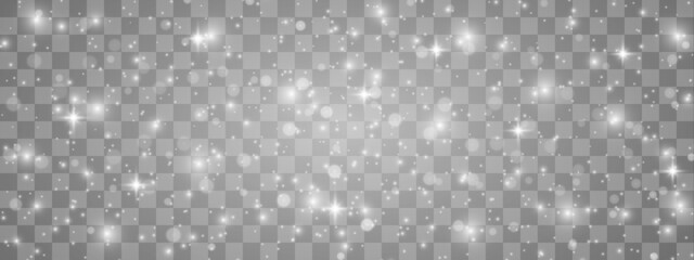 Fine glittering particles hover and shimmer with ethereal beauty. Sparkles cascade across a transparent layer. Ideal for festive or fantasy artwork. © Freesstock