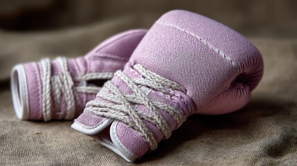 Soft lavender boxing hand wraps gentle and unique for female-focused fight content