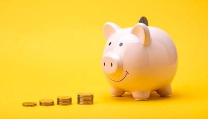 piggy bank with euro coins
