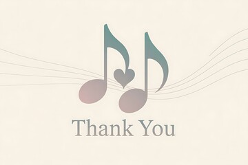 Show your gratitude with a musical thank you message for any occasion, expressing appreciation and heartfelt thanks with love notes