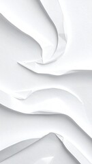 Abstract white crumpled paper texture