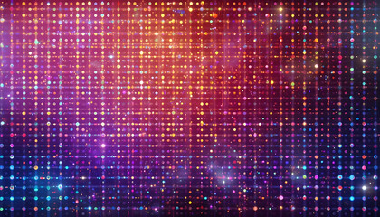 Colorful LED Grid Background – Abstract Digital Light Pattern with Gradient Glow