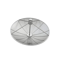 satellite dish on white background
