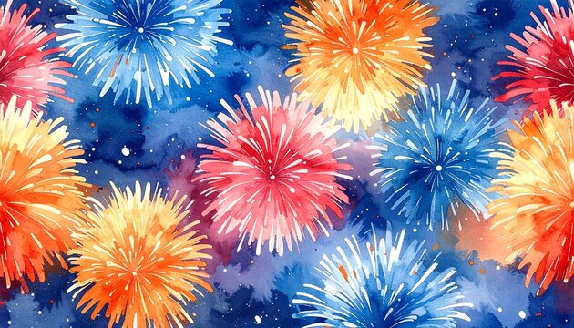 fireworks in the night, abstract colorful background, fireworks in the sky,