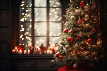 Fototapeta premium Decoration christmas tree christmas tree.