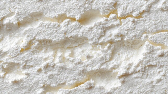Close up of white creamy fresh goat cheese texture background.