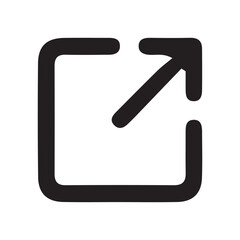External Link Icon. Vector illustration eps 10