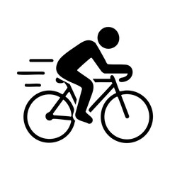 Naklejka premium Modern lifestyle sport cycling icon graphic