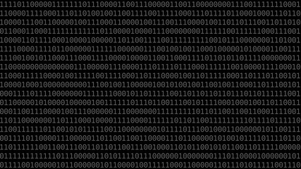Binary Code on Black Digital Background. Rows of ones and zeros in a binary pattern create a digital data backdrop, symbolizing coding and information processing - Powered by Adobe