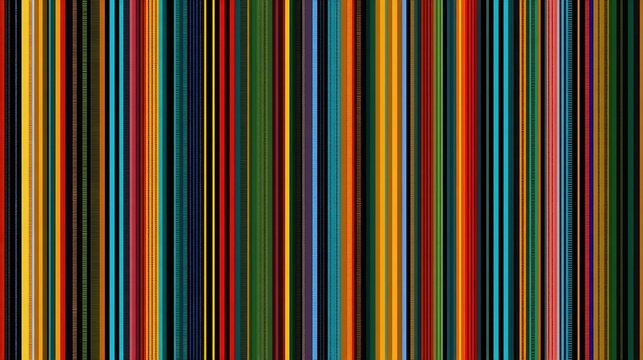 Vibrant Seamless African Kente Cloth with Colorful Vertical Stripes