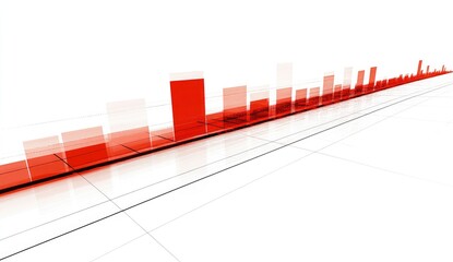 Red translucent bars extending across a white background