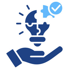 Obraz premium Problem Solving glyph color icon