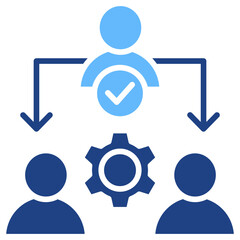 Delegation glyph color icon