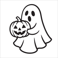 Halloween Vector Black & White