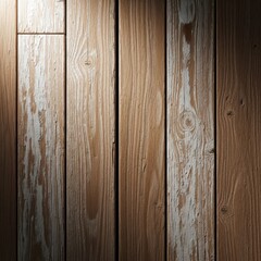 Fototapeta premium Illustration of rustic wood paneling with weathered white paint creates a vintage and textured backdrop, perfect for adding warmth and character