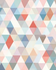 Pastel Geometric Triangle Pattern