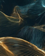 abstract background with blue and gold