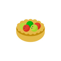 cake with fruits