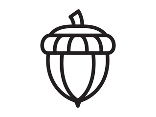 Acorn autumn forest element for design