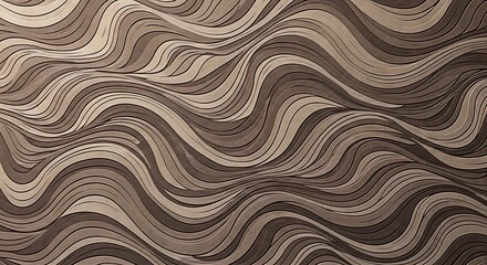 Abstract wavy pattern background with brown color tones