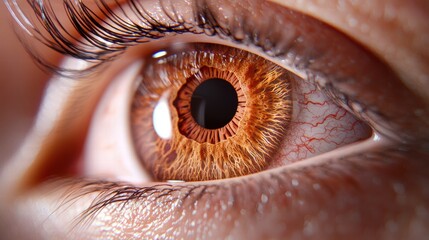 Biometric Eye Scan High tech security system scanning a person eye, with a detailed view of the iris texture.