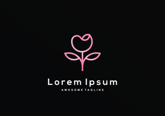 Luxury Tulip logo design collection for branding corporate identity