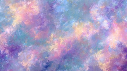 Abstract Pastel Cloudscape: A whimsical and ethereal design features a seamless arrangement of soft, pastel-colored clouds that evokes a sense of calm, creativity and serenity.